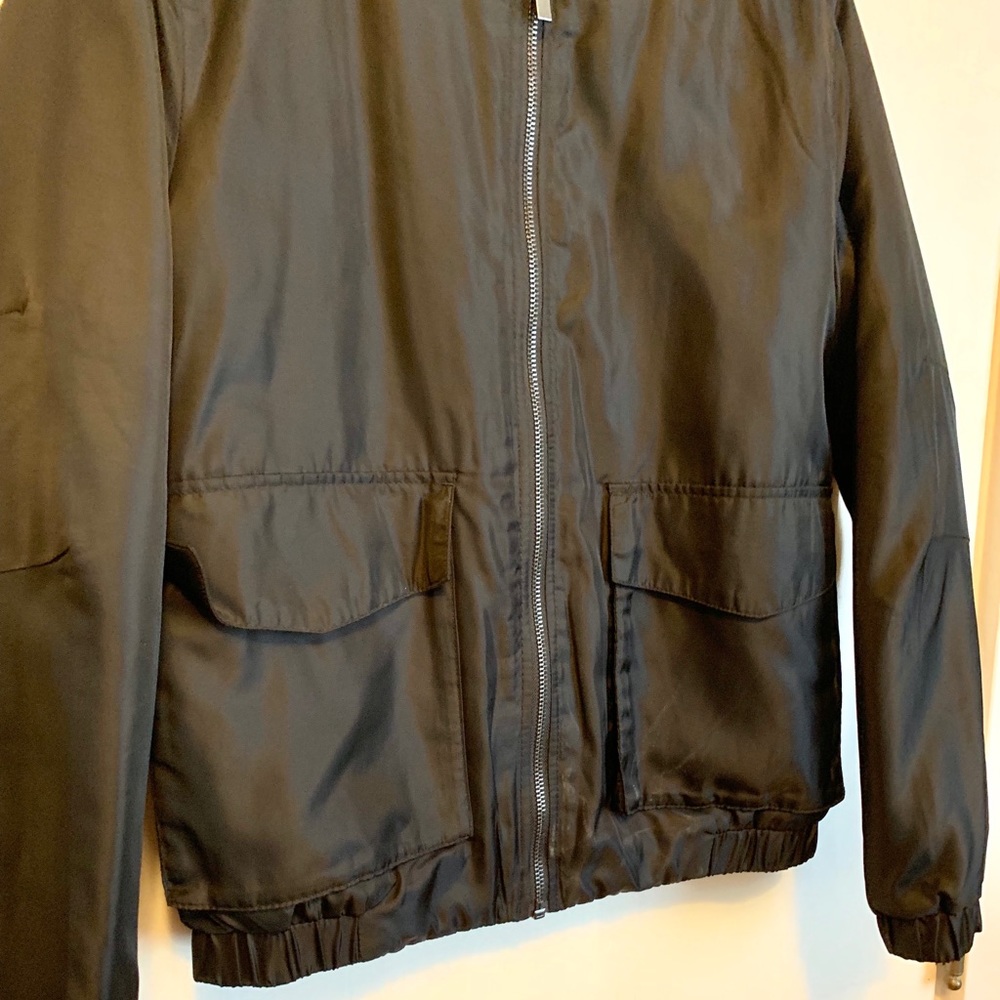 Black Bomber Jacket - Picture 4 of 5